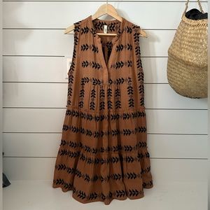 Elan Tribal Print Cotton Dress